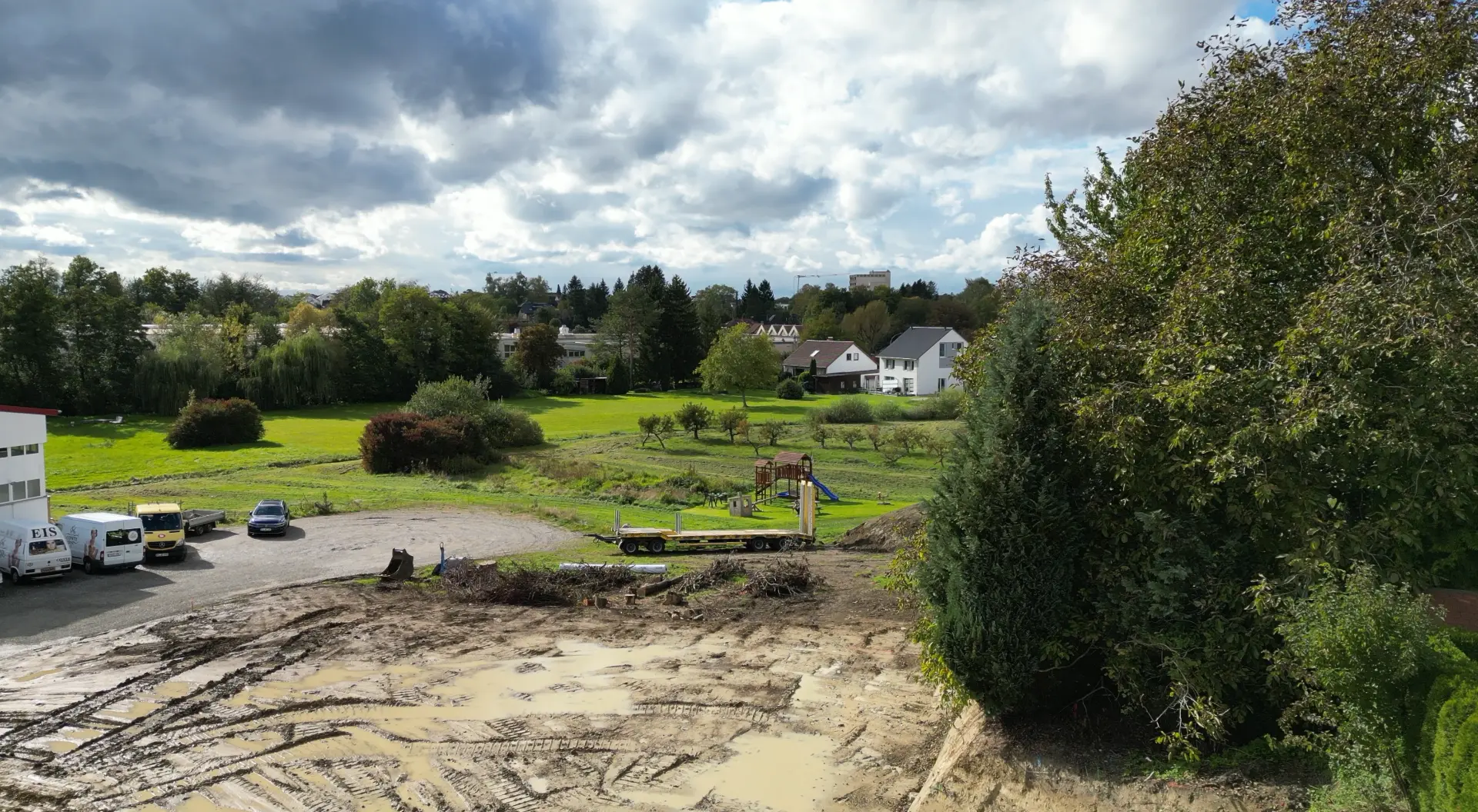 Luftaufnahme des dritten Bauabschnitts im Wohnpark Efrizweiler